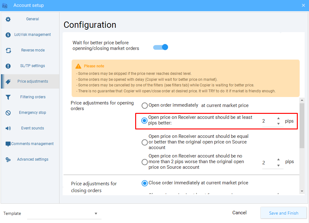 Open Order Based On Fixed Amount Of Pip Benefit