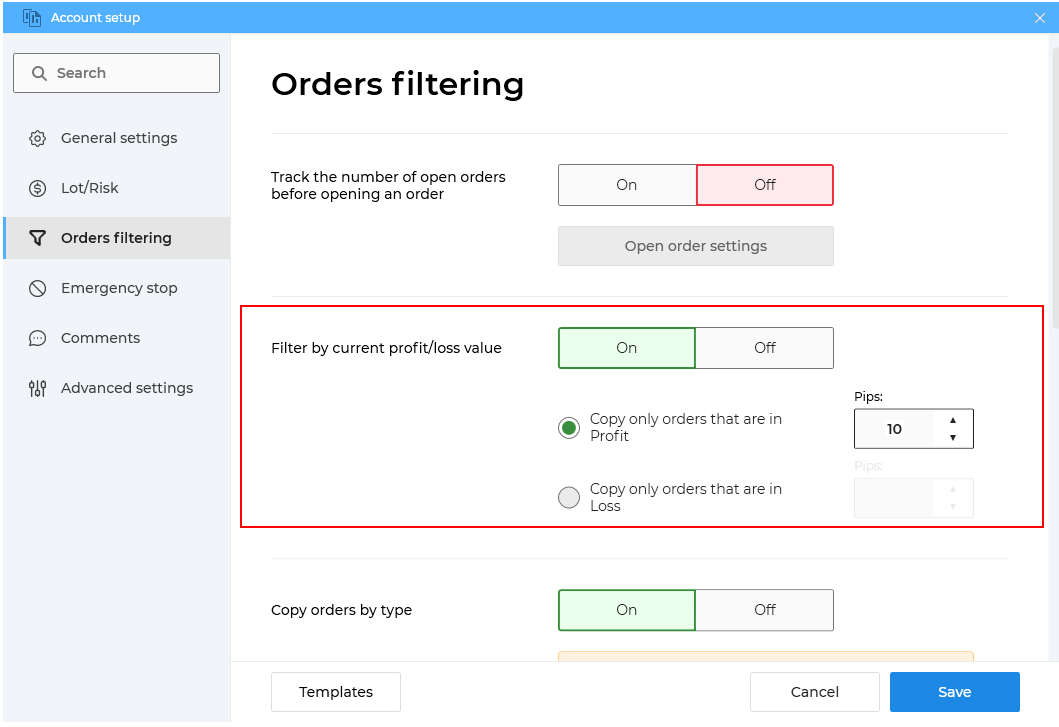 Copy Only Profitable Trades