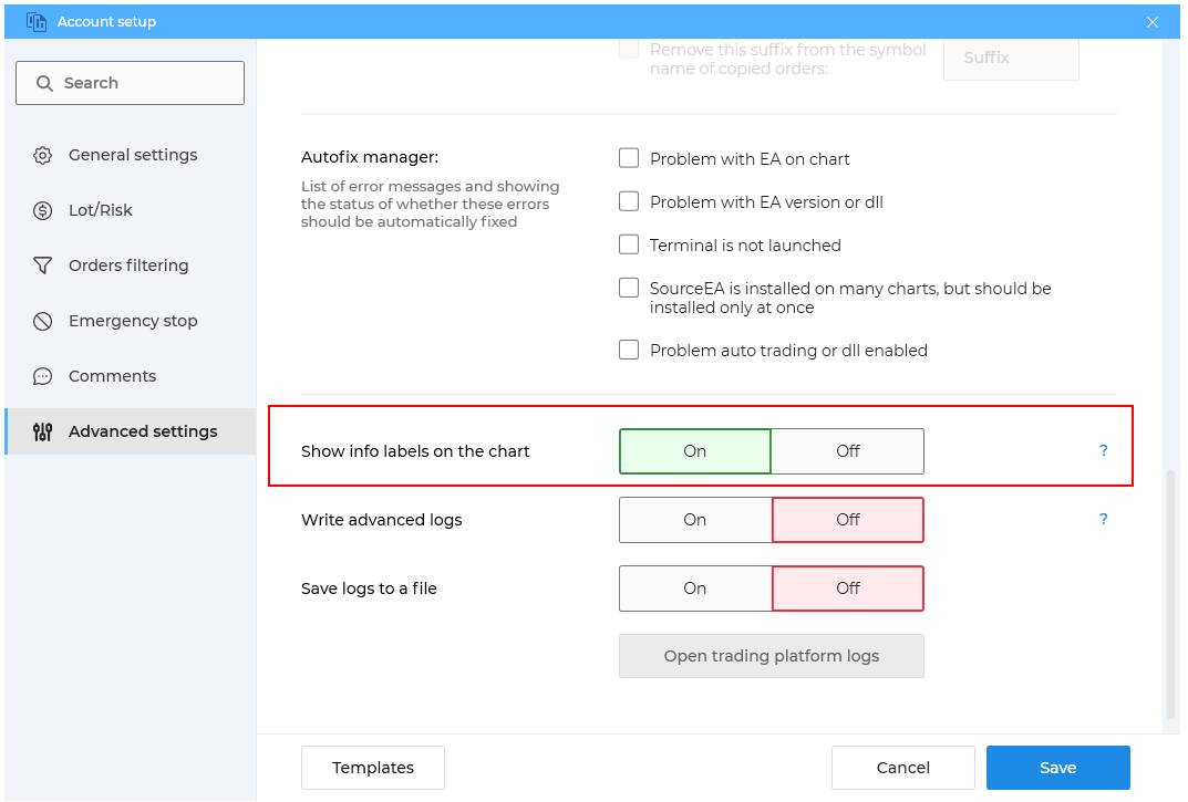 How to copy do not copy BUY orders